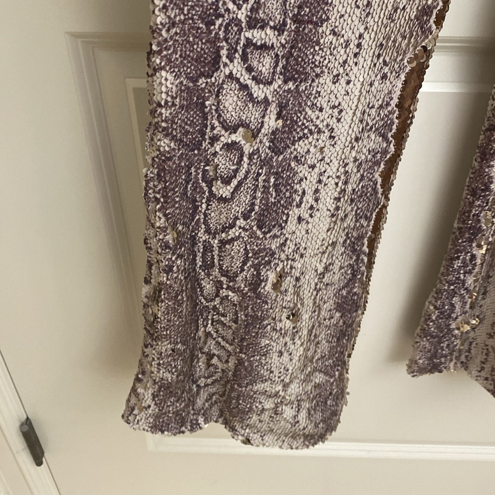 NWT Dress The Population Charlie Python heavy Sequins Ornate Jumpsuit Womens XS - Picture 9 of 13